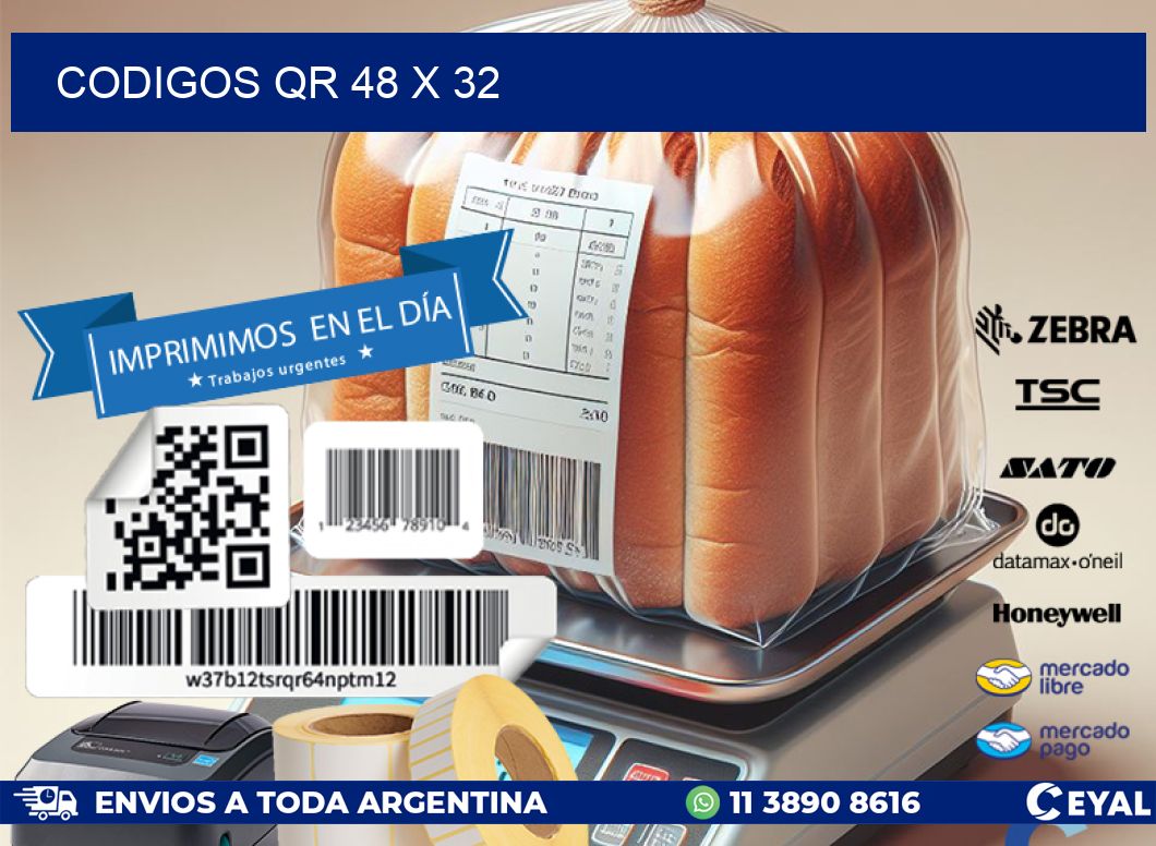 CODIGOS QR 48 x 32