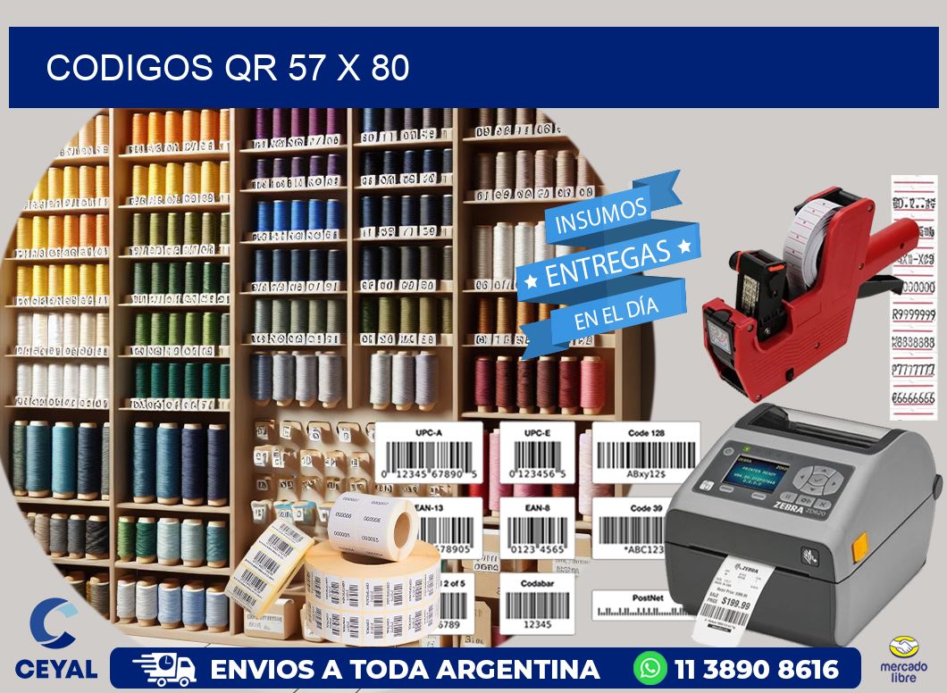 CODIGOS QR 57 x 80
