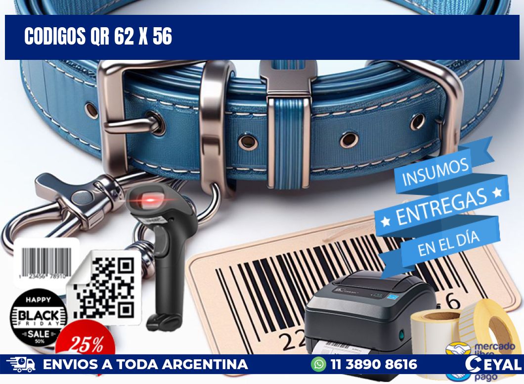 CODIGOS QR 62 x 56
