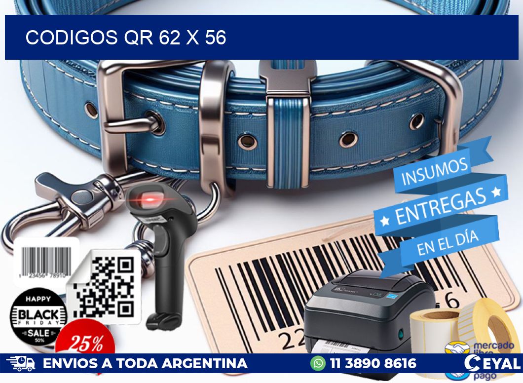 CODIGOS QR 62 x 56