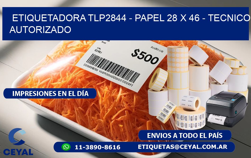 ETIQUETADORA TLP2844 - PAPEL 28 x 46 - TECNICO AUTORIZADO