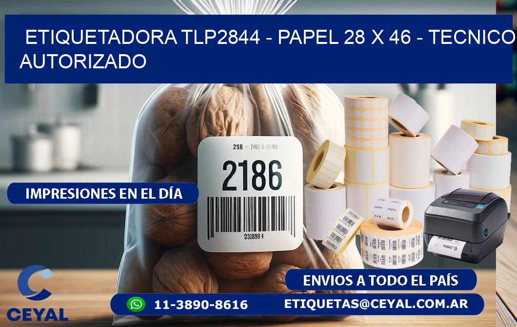 ETIQUETADORA TLP2844 - PAPEL 28 x 46 - TECNICO AUTORIZADO