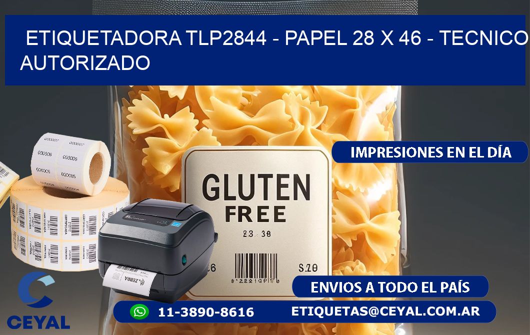 ETIQUETADORA TLP2844 - PAPEL 28 x 46 - TECNICO AUTORIZADO