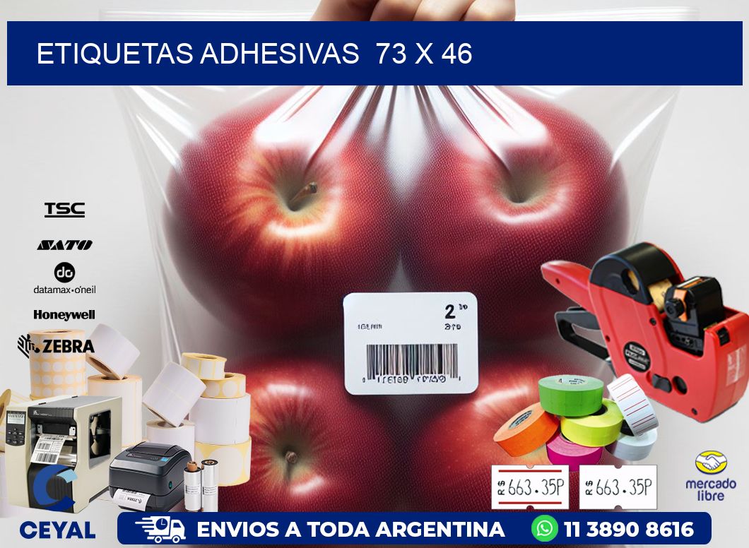 ETIQUETAS ADHESIVAS  73 x 46