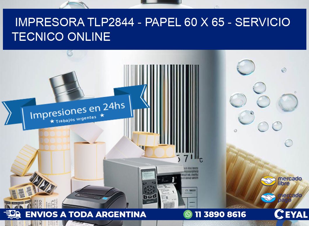 IMPRESORA TLP2844 - PAPEL 60 x 65 - SERVICIO TECNICO ONLINE