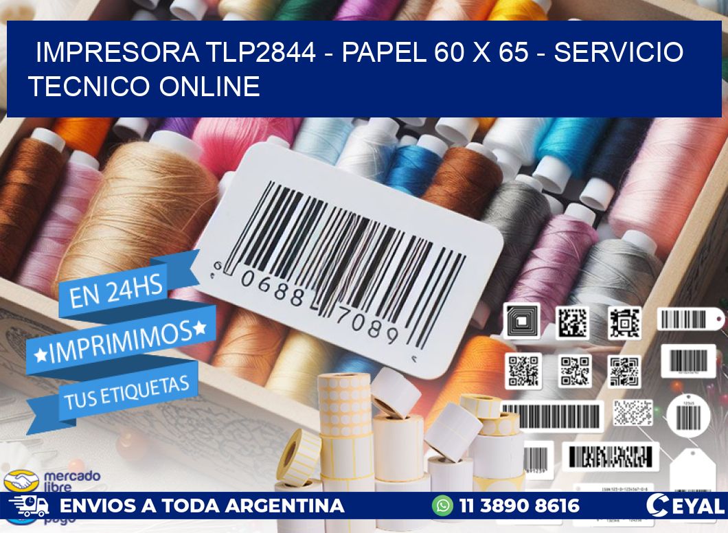 IMPRESORA TLP2844 - PAPEL 60 x 65 - SERVICIO TECNICO ONLINE
