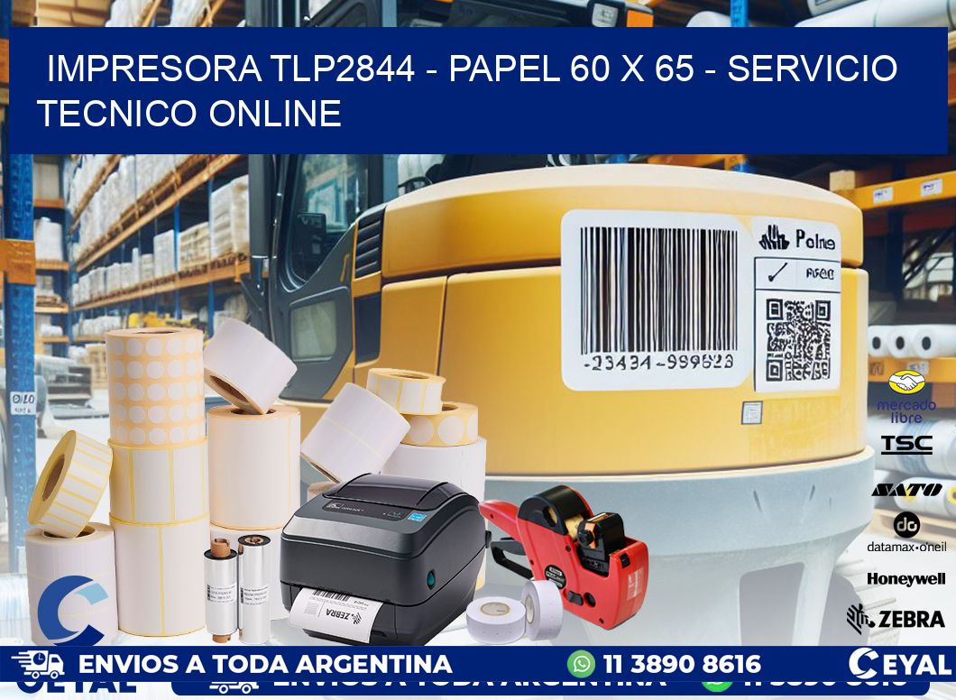 IMPRESORA TLP2844 - PAPEL 60 x 65 - SERVICIO TECNICO ONLINE