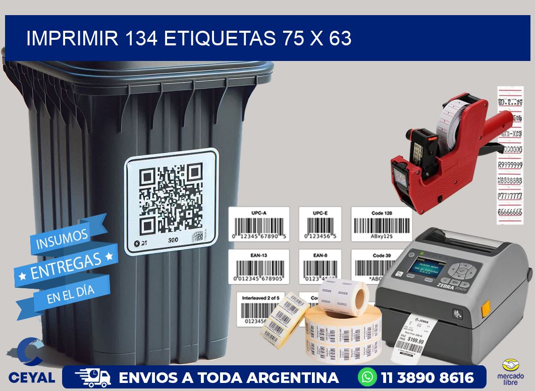 IMPRIMIR 134 ETIQUETAS 75 x 63