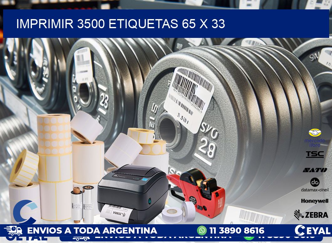 IMPRIMIR 3500 ETIQUETAS 65 x 33