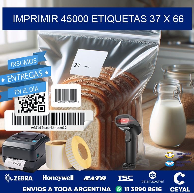 IMPRIMIR 45000 ETIQUETAS 37 x 66