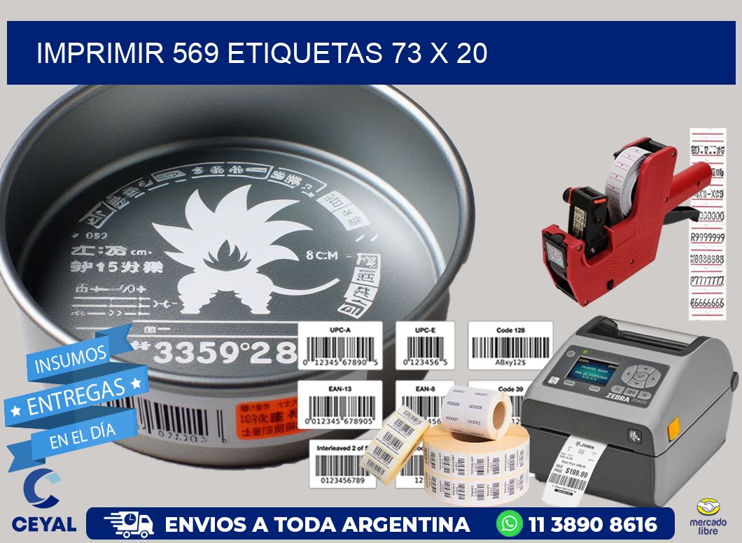 IMPRIMIR 569 ETIQUETAS 73 x 20