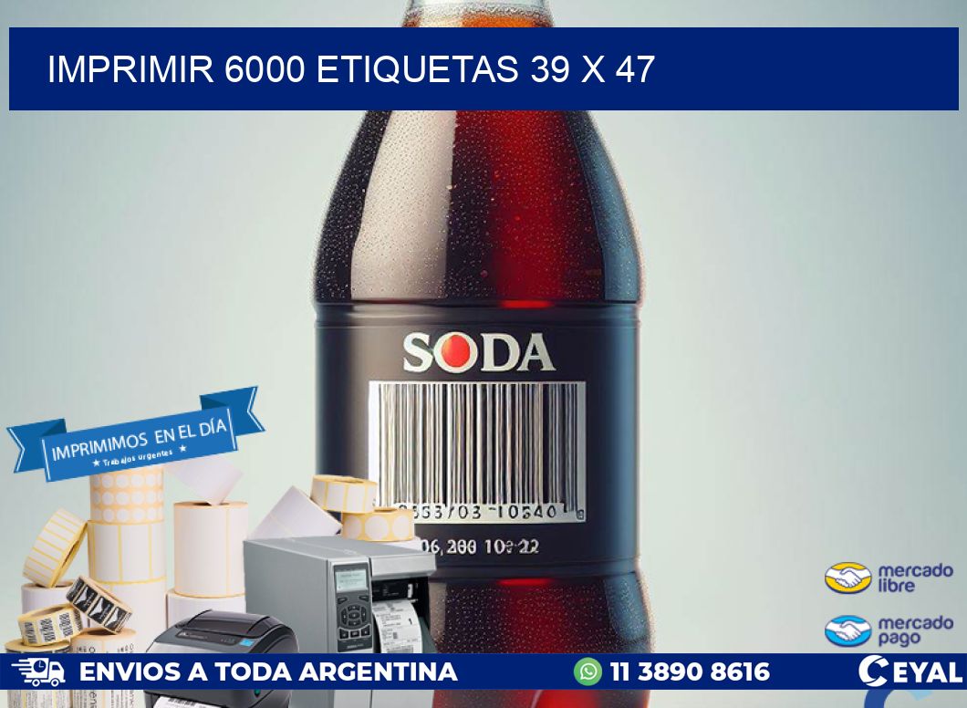 IMPRIMIR 6000 ETIQUETAS 39 x 47