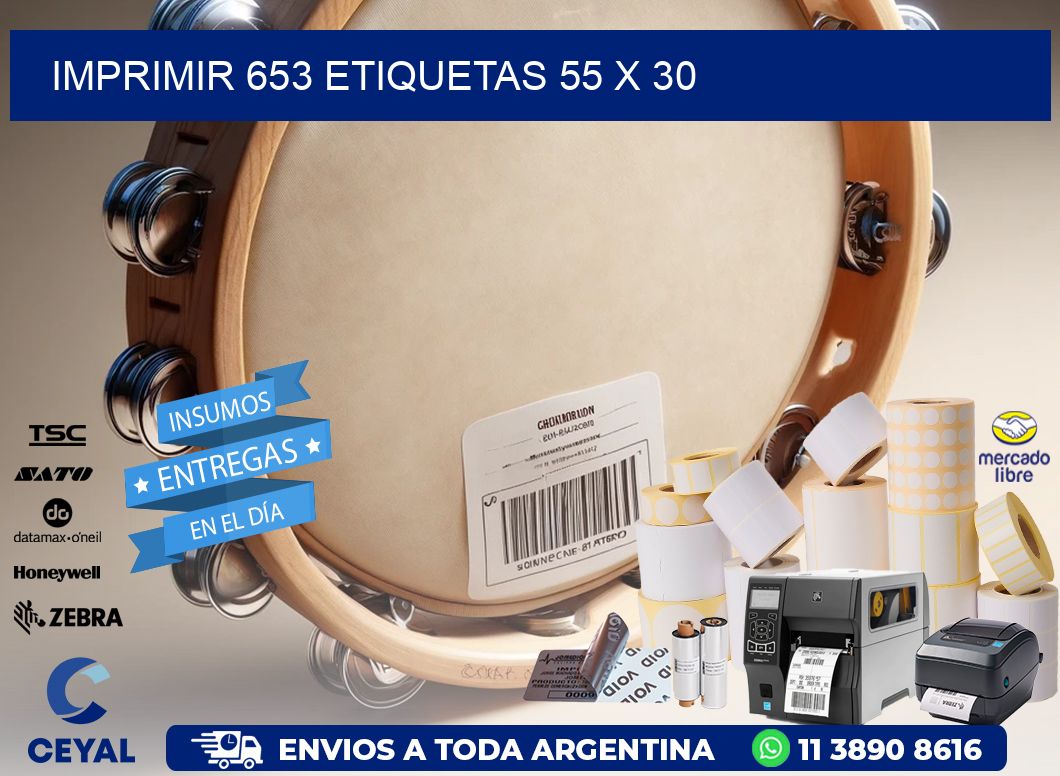 IMPRIMIR 653 ETIQUETAS 55 x 30