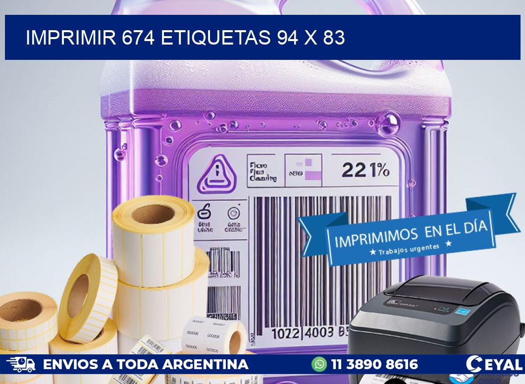 IMPRIMIR 674 ETIQUETAS 94 x 83