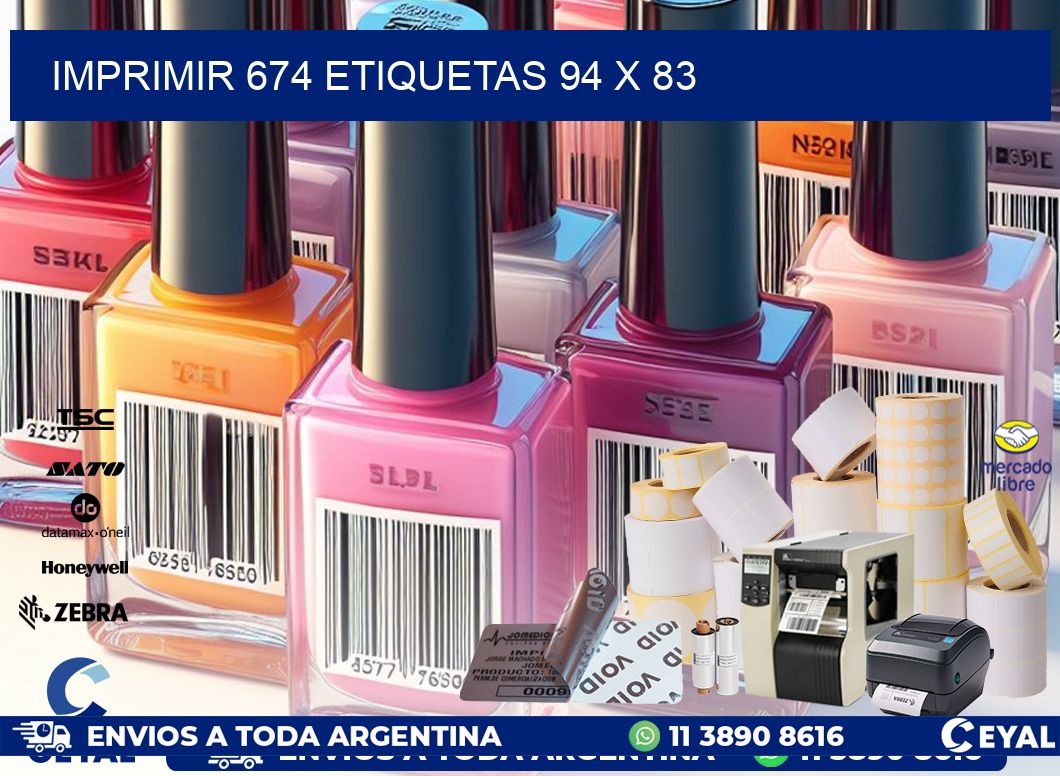 IMPRIMIR 674 ETIQUETAS 94 x 83