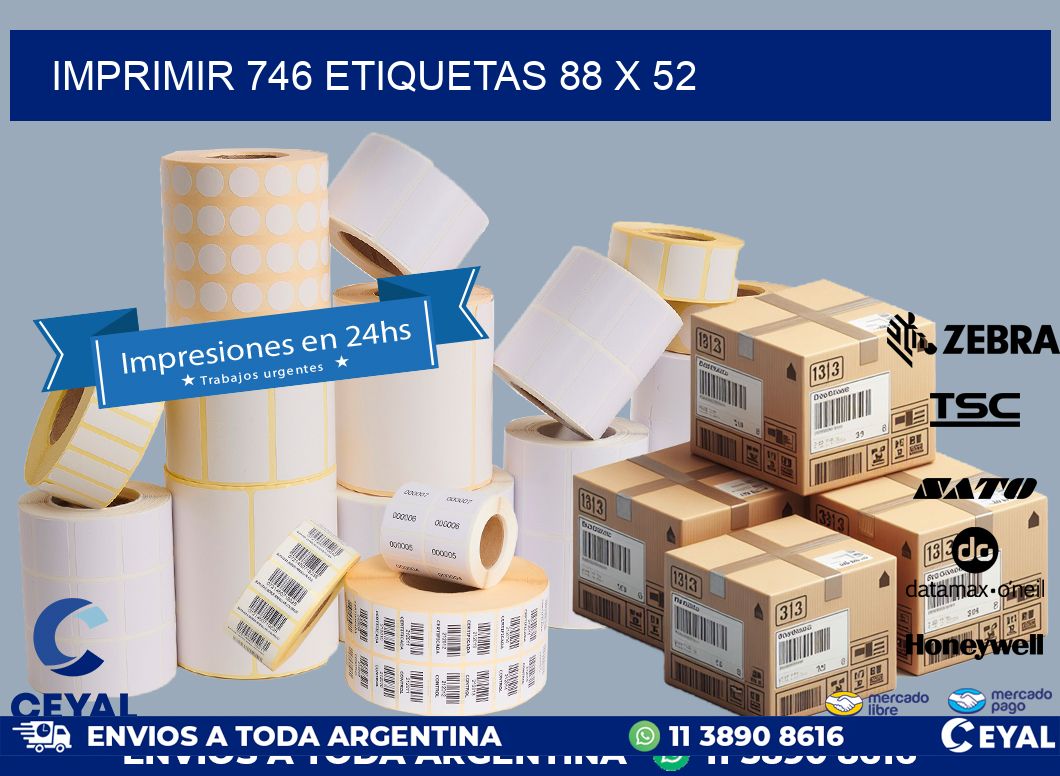 IMPRIMIR 746 ETIQUETAS 88 x 52