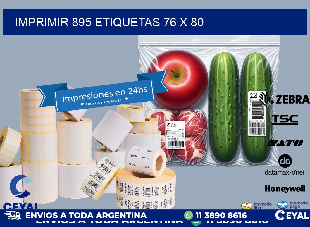 IMPRIMIR 895 ETIQUETAS 76 x 80