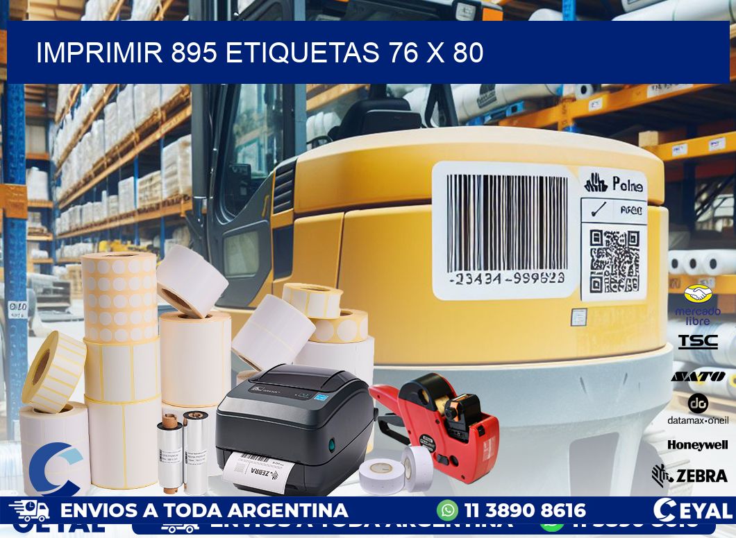 IMPRIMIR 895 ETIQUETAS 76 x 80