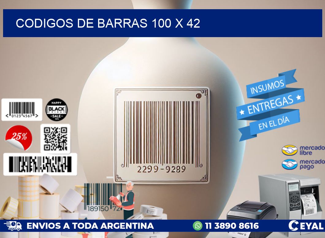 codigos de barras 100 x 42