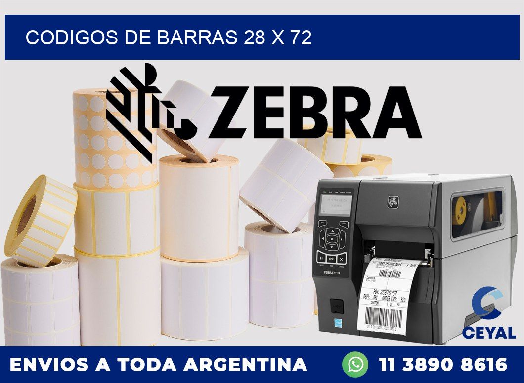 codigos de barras 28 x 72