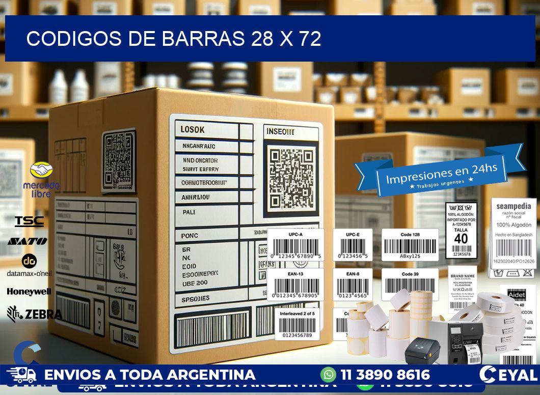 codigos de barras 28 x 72