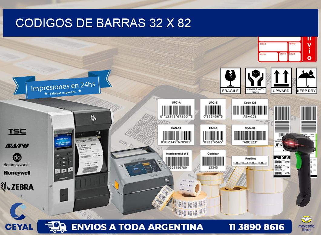 codigos de barras 32 x 82