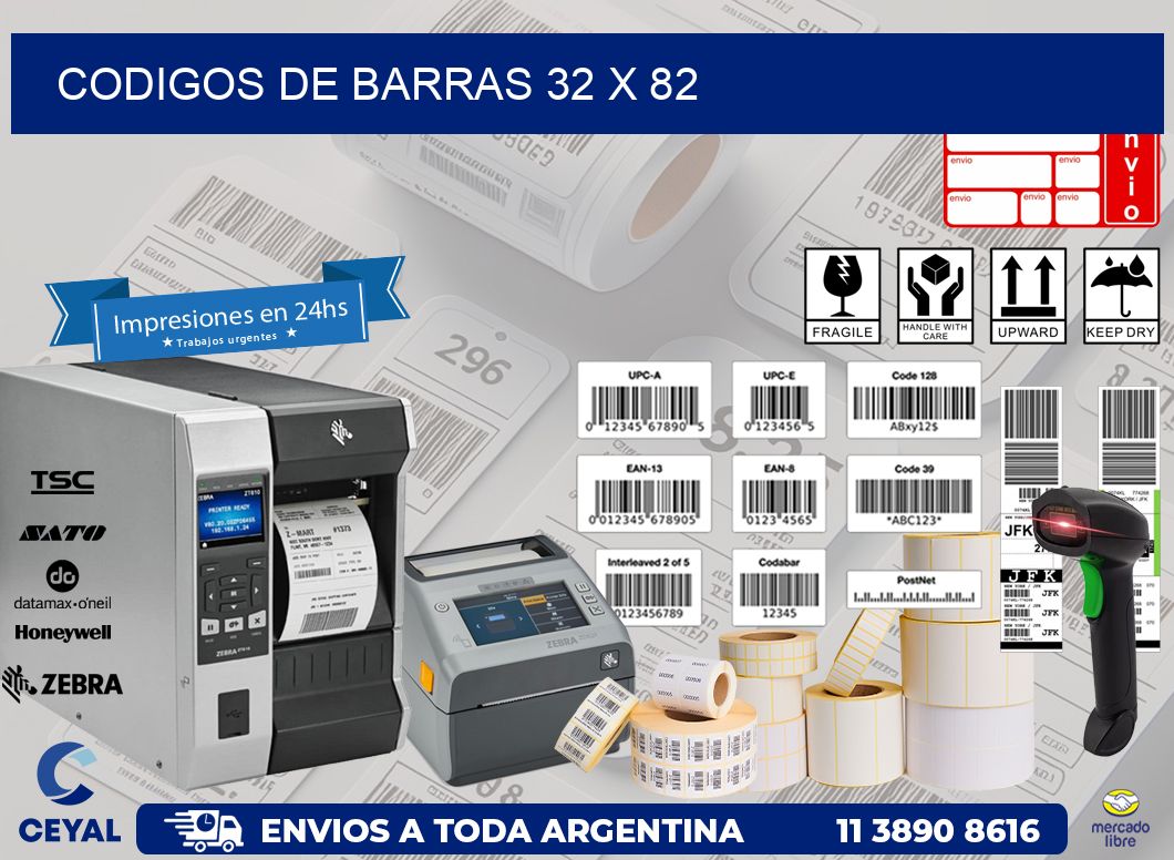 codigos de barras 32 x 82