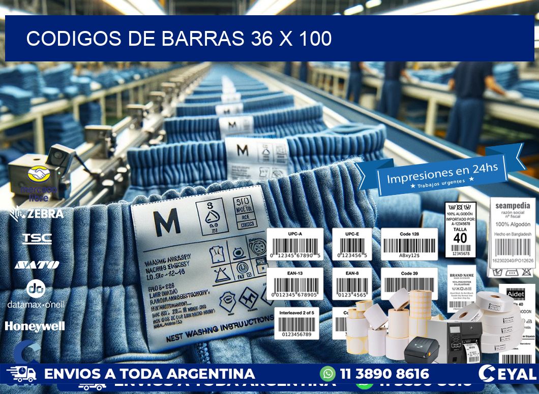 codigos de barras 36 x 100