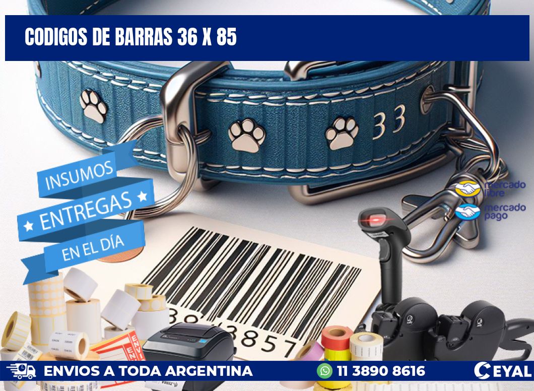 codigos de barras 36 x 85