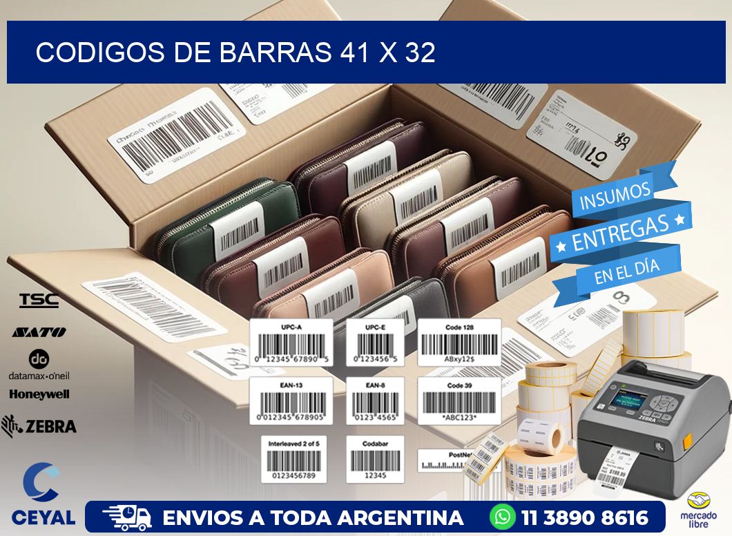 codigos de barras 41 x 32