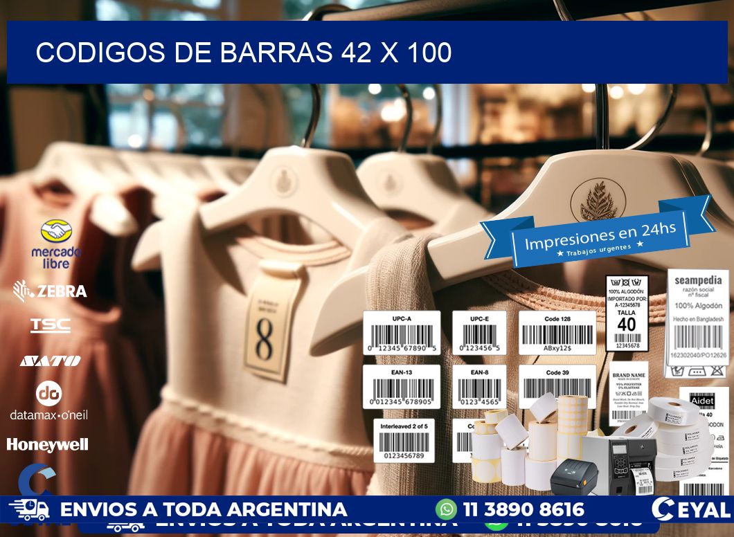 codigos de barras 42 x 100