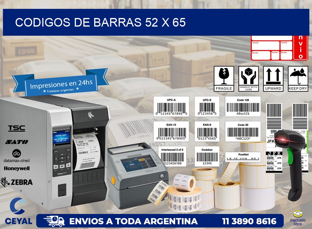 codigos de barras 52 x 65