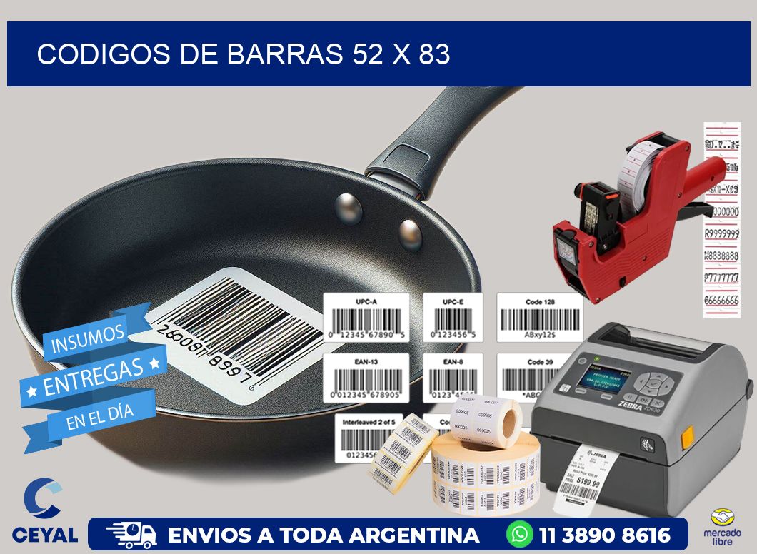 codigos de barras 52 x 83