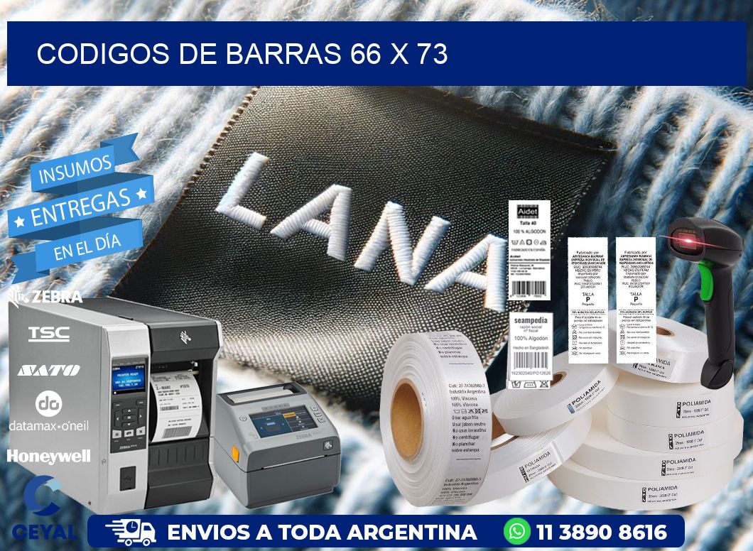 codigos de barras 66 x 73