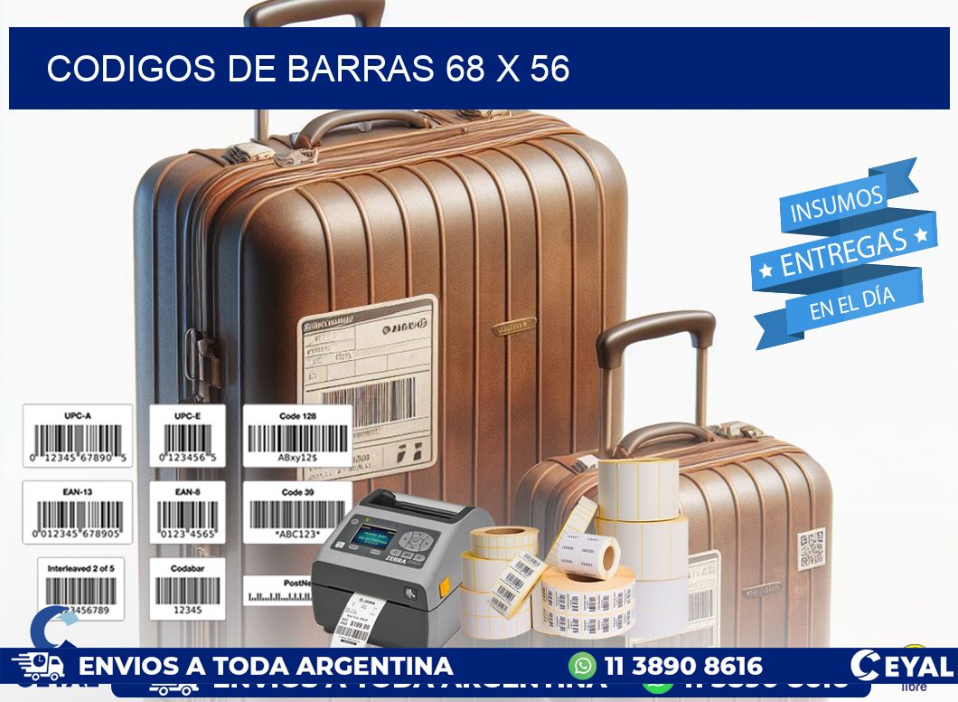 codigos de barras 68 x 56