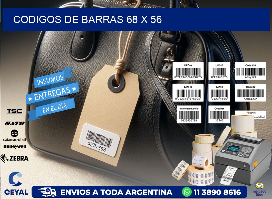 codigos de barras 68 x 56