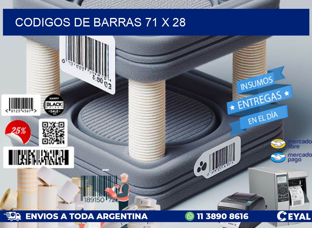 codigos de barras 71 x 28