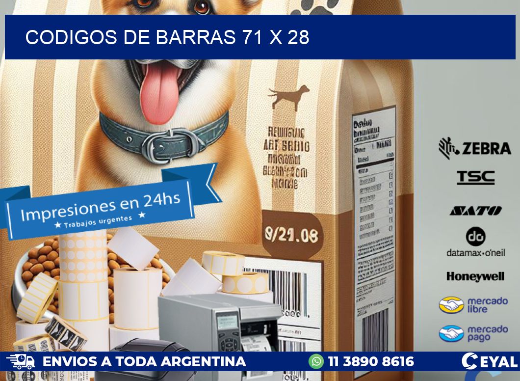 codigos de barras 71 x 28