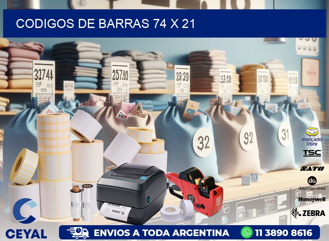 codigos de barras 74 x 21