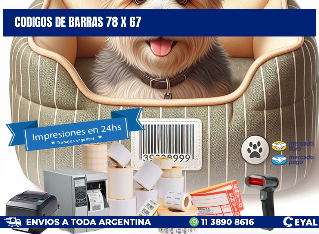 codigos de barras 78 x 67