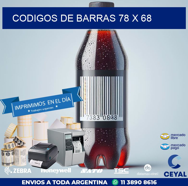 codigos de barras 78 x 68