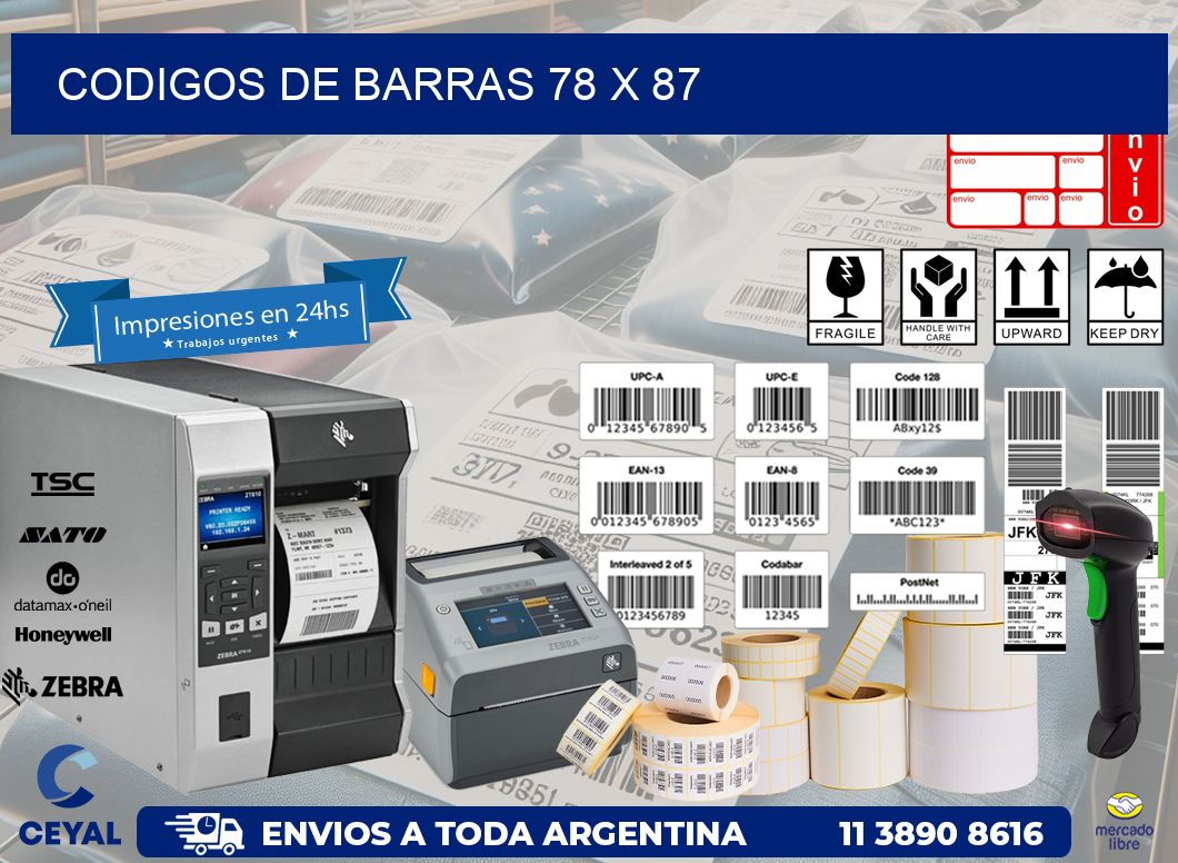 codigos de barras 78 x 87