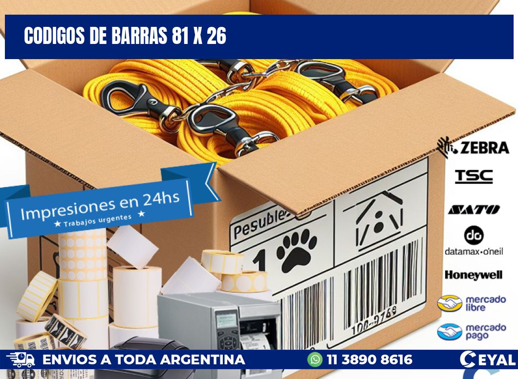 codigos de barras 81 x 26