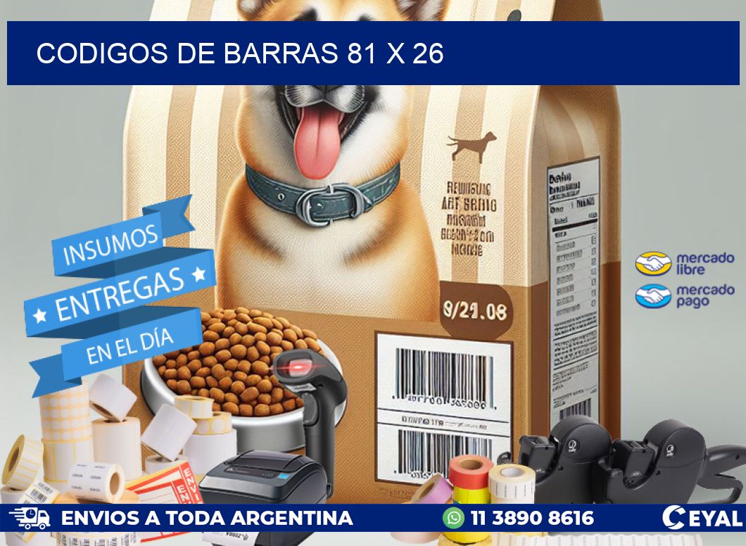 codigos de barras 81 x 26