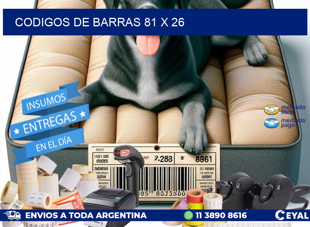 codigos de barras 81 x 26