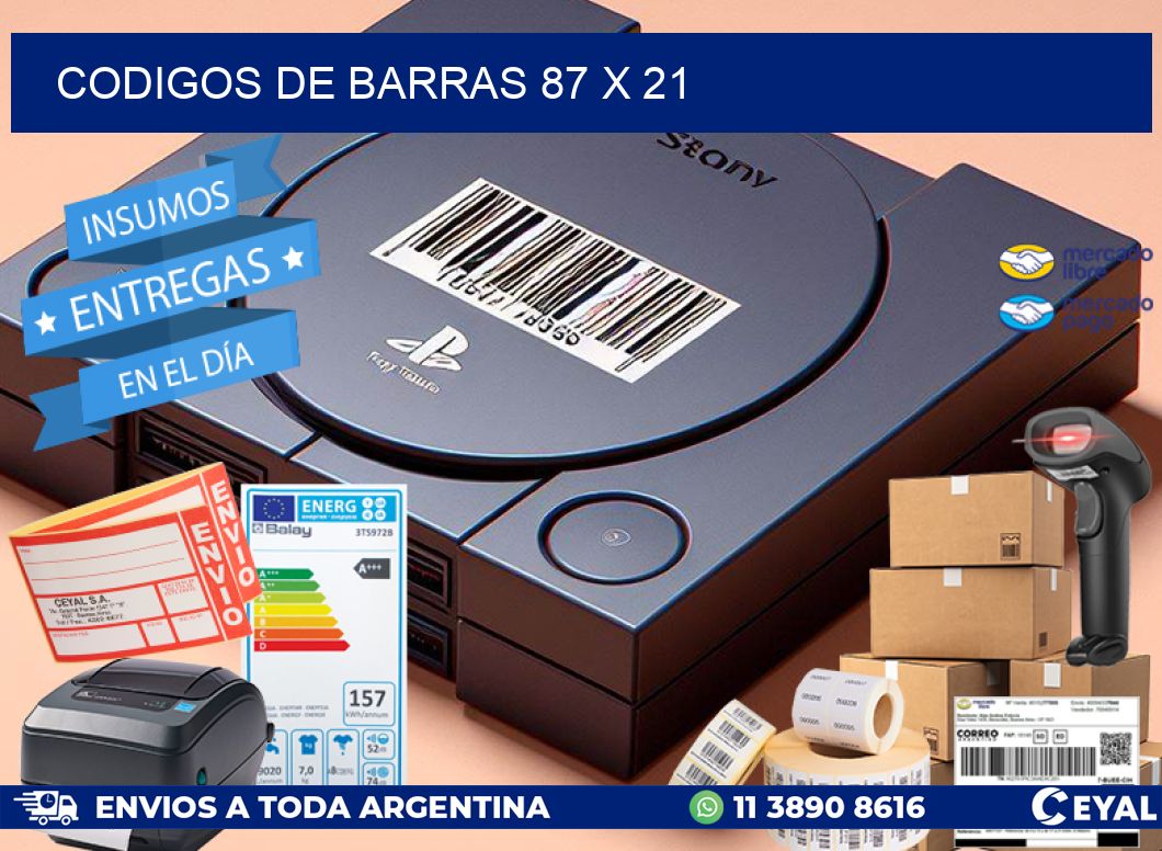codigos de barras 87 x 21