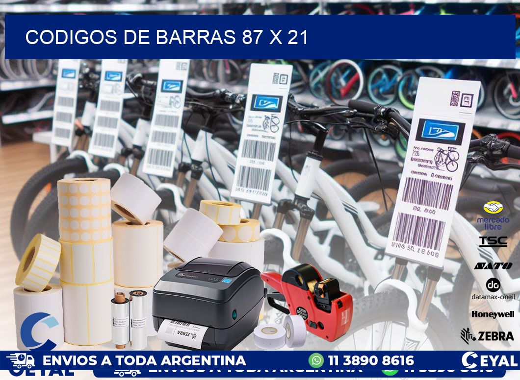 codigos de barras 87 x 21