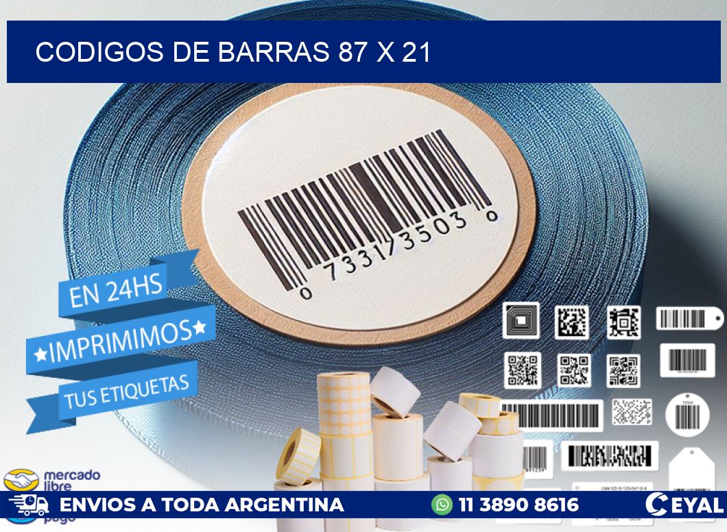 codigos de barras 87 x 21