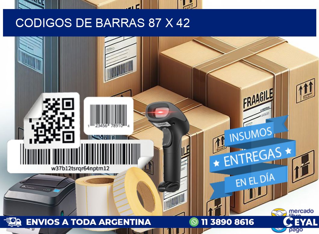 codigos de barras 87 x 42