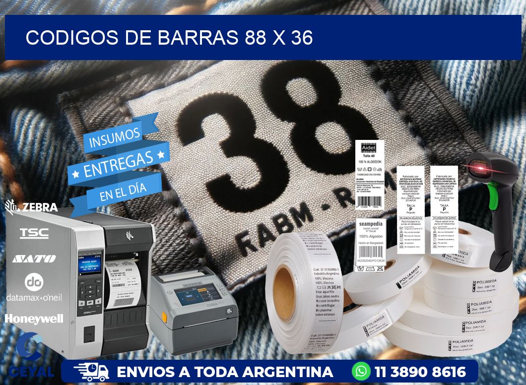 codigos de barras 88 x 36